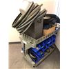 Image 2 : Uline mobile workstation filled w/ assorted medical assist mobility scooter & wheelchair parts & acc