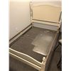 Image 2 : White wooden double size bed - headboard/ footboard & rails