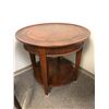 Image 1 : Round mahogany end table