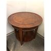Image 2 : Round mahogany end table