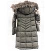 Image 2 : Danier Addison ladies faux fur collar black winter jacket size 2XS - retail value $767