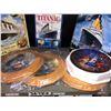 Image 2 : Shelf lot of assorted Titanic collectibles & collector's plates - 2 Titanic tin lithograph signs/ Ti