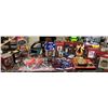 Image 1 : Shelf lot of assorted nostalgic Hollywood & band collectibles - Christmas tree ornaments/ figurines 