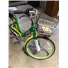 Image 2 : "NEW" E-Assisted electric bicycle - GPS tracked w/ charger & battery pack green & yellow