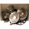 Image 1 : Group of 5 clamp-on stage lights & 2 treble lights