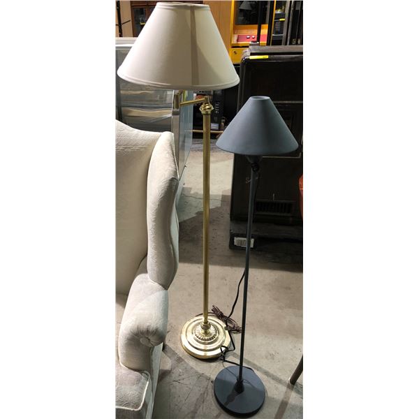 Two floor lamps