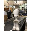 Image 2 : Pair of white urn style table lamps (one side handle broken off needs repair)