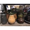 Image 2 : Large shelf full of assorted ceramic pottery pcs.