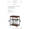 Image 1 : 3 Tier Storage Bar Serving Cart With Wine Rack HW66307