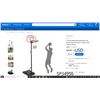 Image 1 : Costway Adjustable Basketball Hoop System Stand Kid Indoor Outdoor Net Goal W/ Wheels