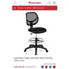 Image 1 : COSTWAY ADJUSTABLE HEIGHT MID BACK MESH DRAFTING OFFICE CHAIR RETAIL $149.95