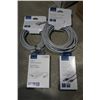 Image 1 : NEW INSIGNIA 4K USB TO HDMI ADAPTER, CAT 6 NETWORK CABLE 14 AND 25 FOOT, USB A TO B TRANSFER CABLE A