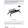 Image 1 : COSTWAY 24 INCH IRON LOG BURNING RACK RETAIL $51.99 US
