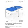 Image 1 : COSTWAY 60 INCH FOLDING PINGPONG TABLE WITH ACCESSORIES RETAIL $124.95