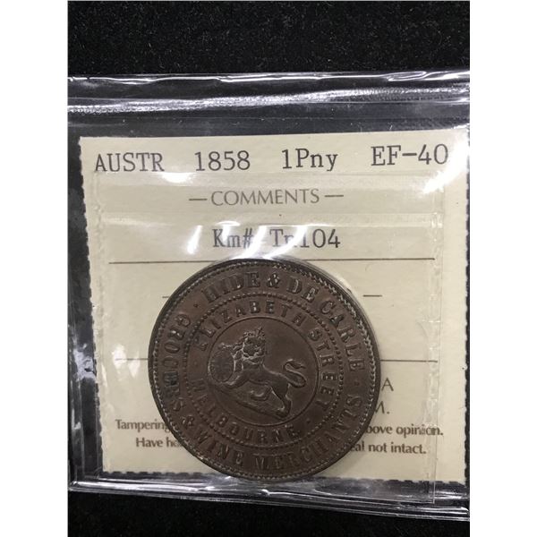 Australia Penny Token 1858