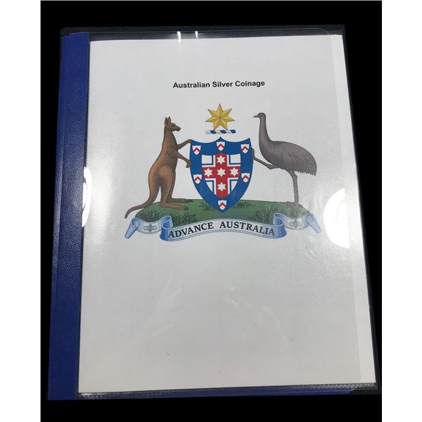 Australia Lot of 34 Silver Coins, 1910-1963