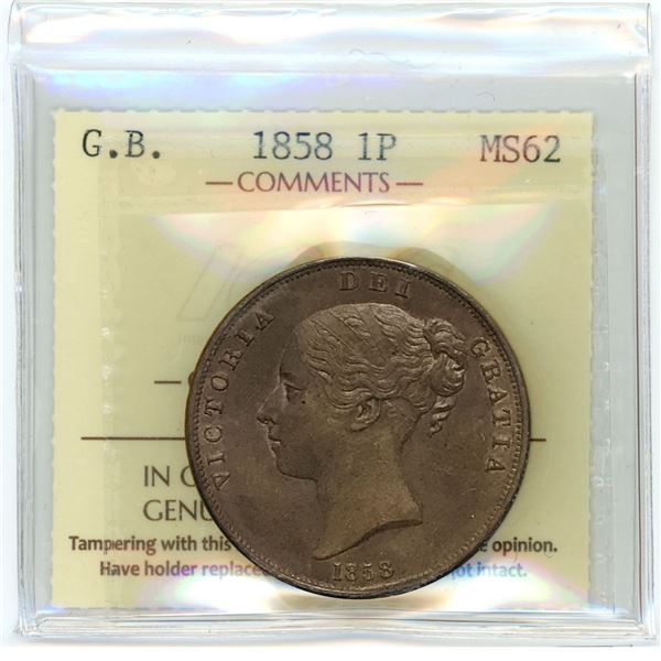 Great Britain Penny 1858