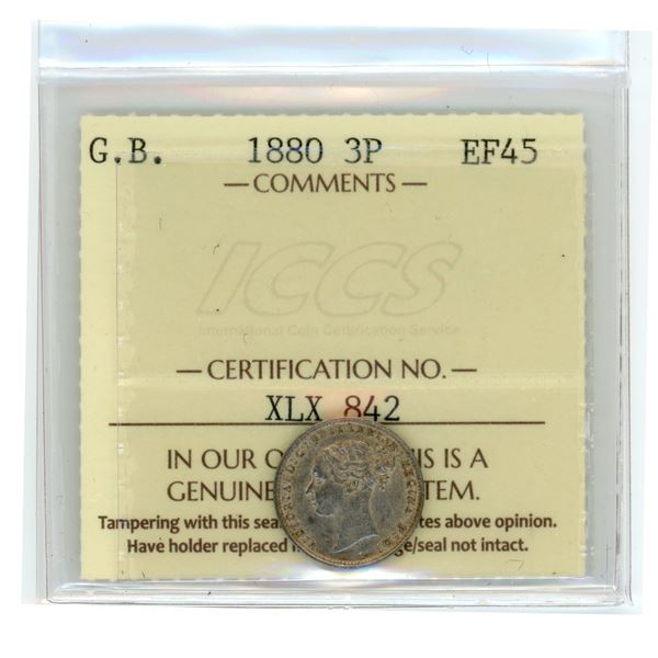 Great Britain Three Pence 1880