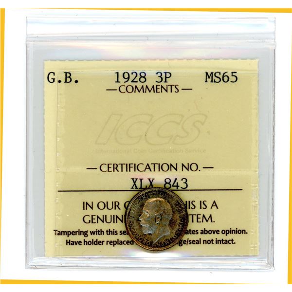 Great Britain Three Pence 1928