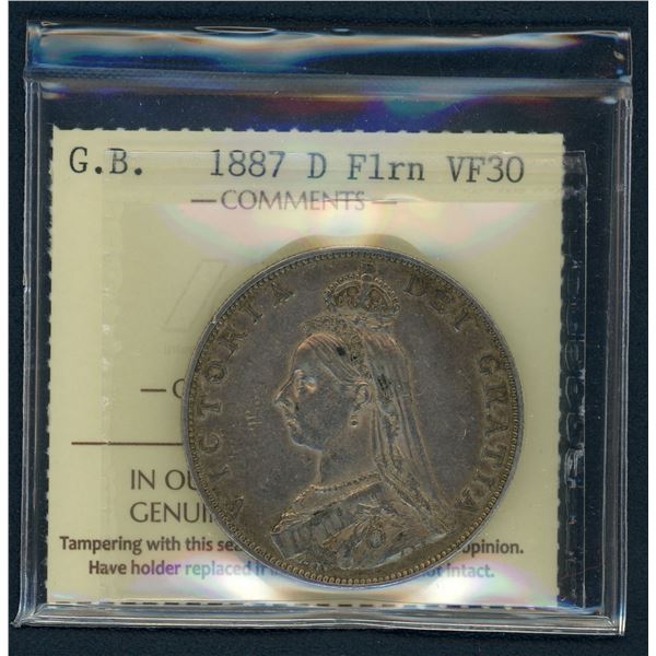 Great Britain Double Florin 1887