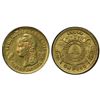 Image 2 : Honduras Extremely Rare 1889 Gold Peso