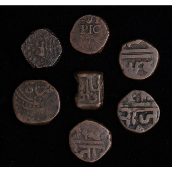 India Princely States Lot of Copper Dump Coinage