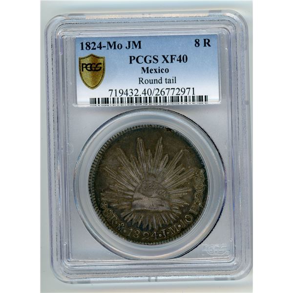 Mexico 8 Reales 1824-Mo JM