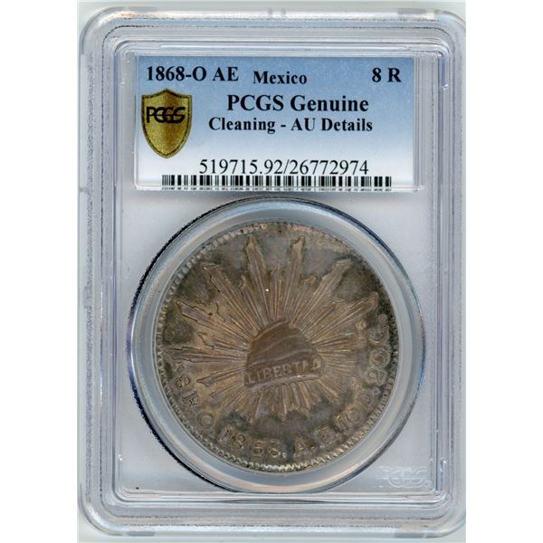 Mexico 8 Reales 1868-O AE