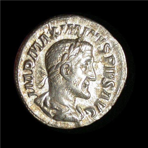 Roman Empire - Emperor Maximinus Silver Denarius, 235-38 A.D.