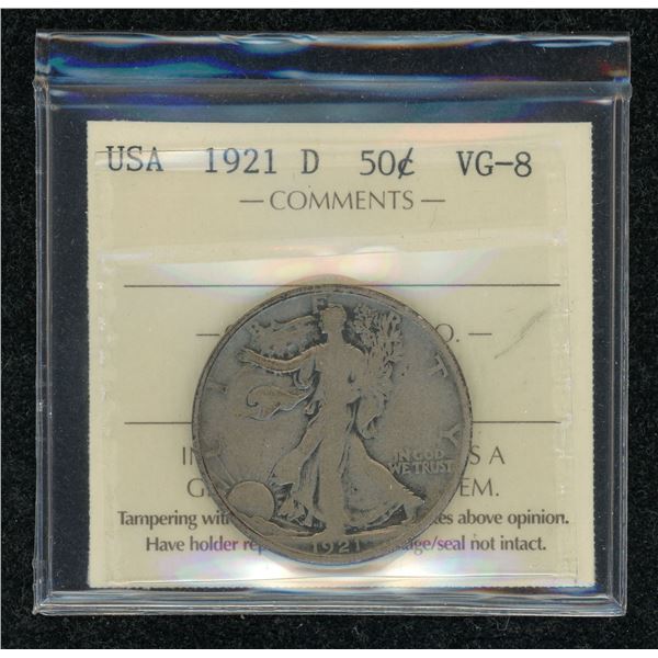 United States Fifty Cents 1921-D