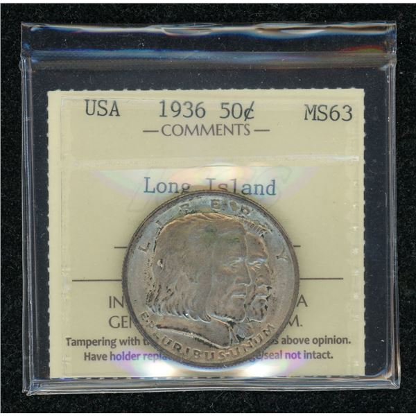 United States Fifty Cents 1936 - Long Island