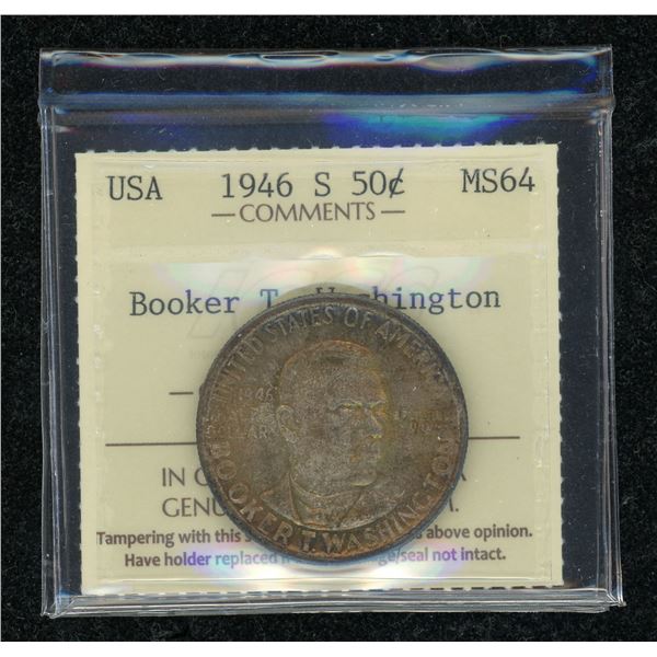 United States Fifty Cents 1946S - Booker T. Washington
