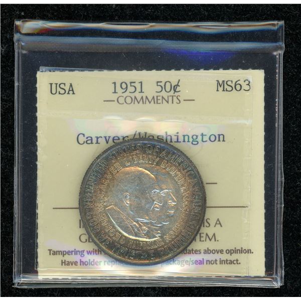 United States Fifty Cents 1951 - Carver/Washington