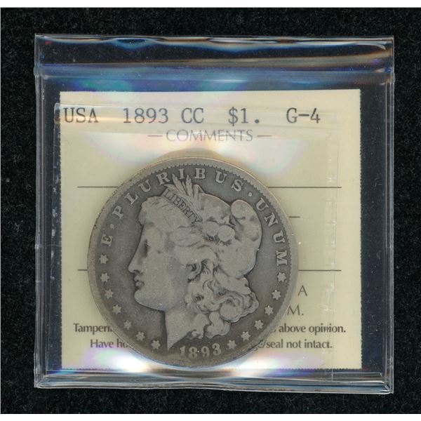 United States Morgan Dollar 1893 - Carson City