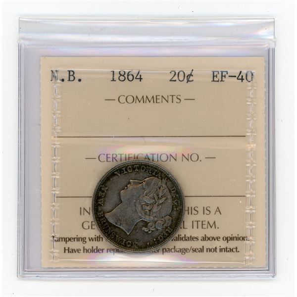 New Brunswick 1864 Twenty Cents