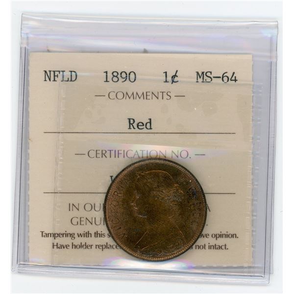 Newfoundland 1890 One Cent