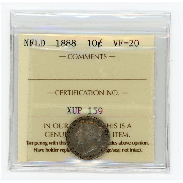 Newfoundland 1888 Ten Cents