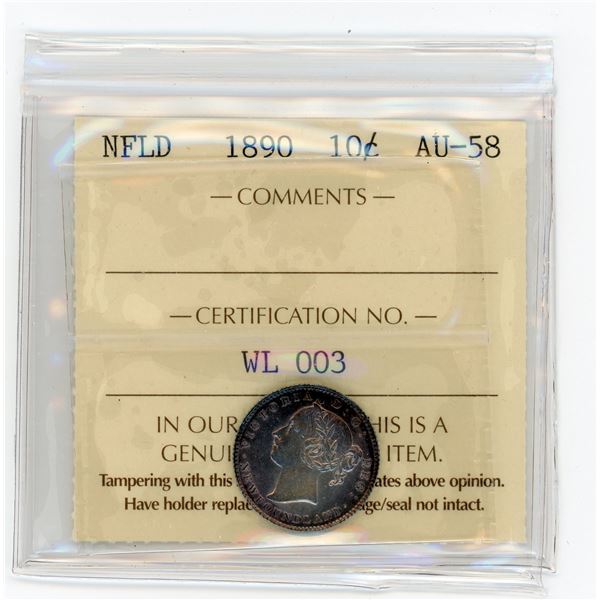 Newfoundland 1890 Ten Cents