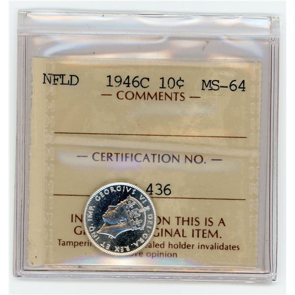 Newfoundland 1946C Ten Cents