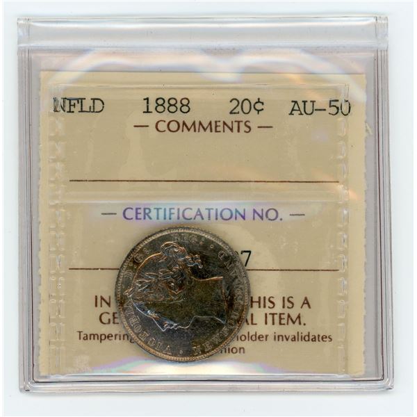 Newfoundland 1888 Twenty Cents