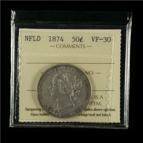 Newfoundland 1874 Fifty Cents