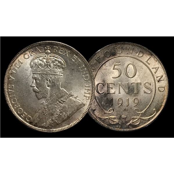 Newfoundland 1919C Fifty Cents