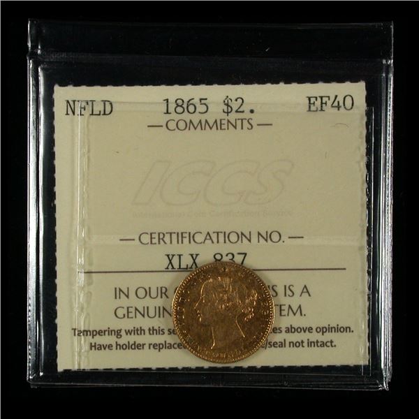 Newfoundland 1865 Two Dollars