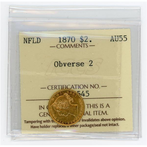 Newfoundland 1870 Two Dollars