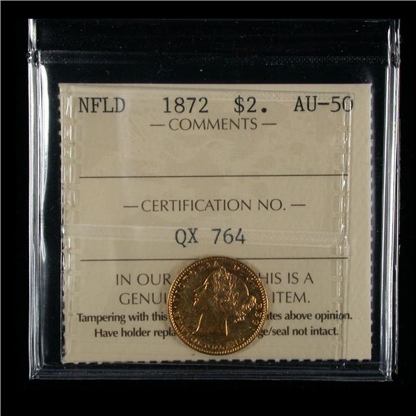 Newfoundland 1872 Two Dollars