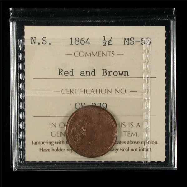 Nova Scotia 1864 Half Cent