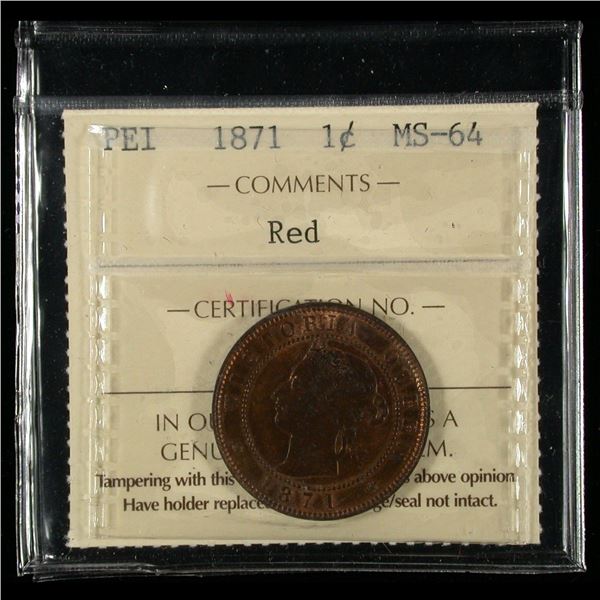 Prince Edward Island Cent 1871