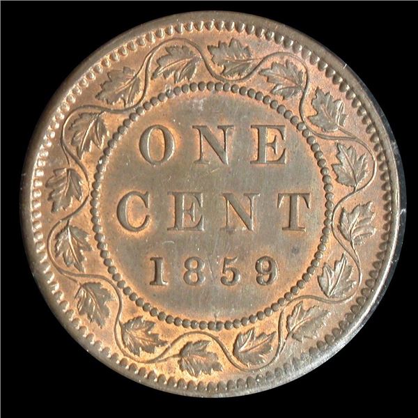 1859 One Cent - Wide 9/8