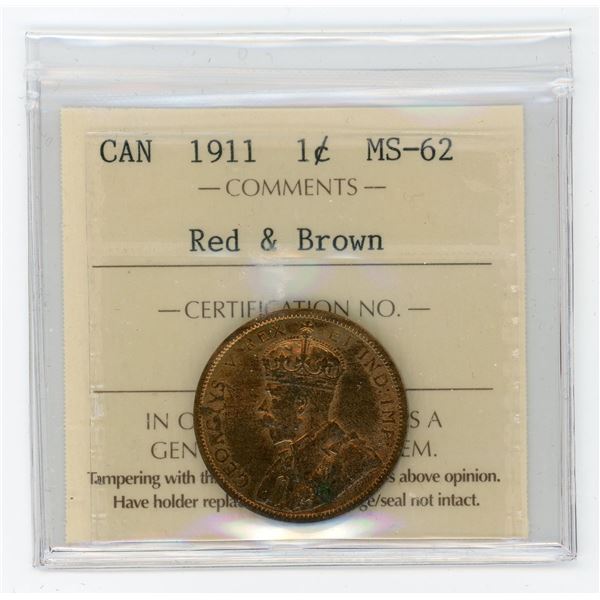 1911 One Cent