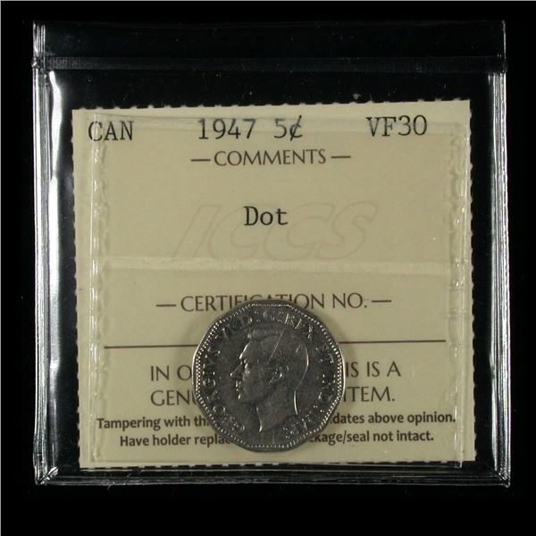1947 Dot Five Cents